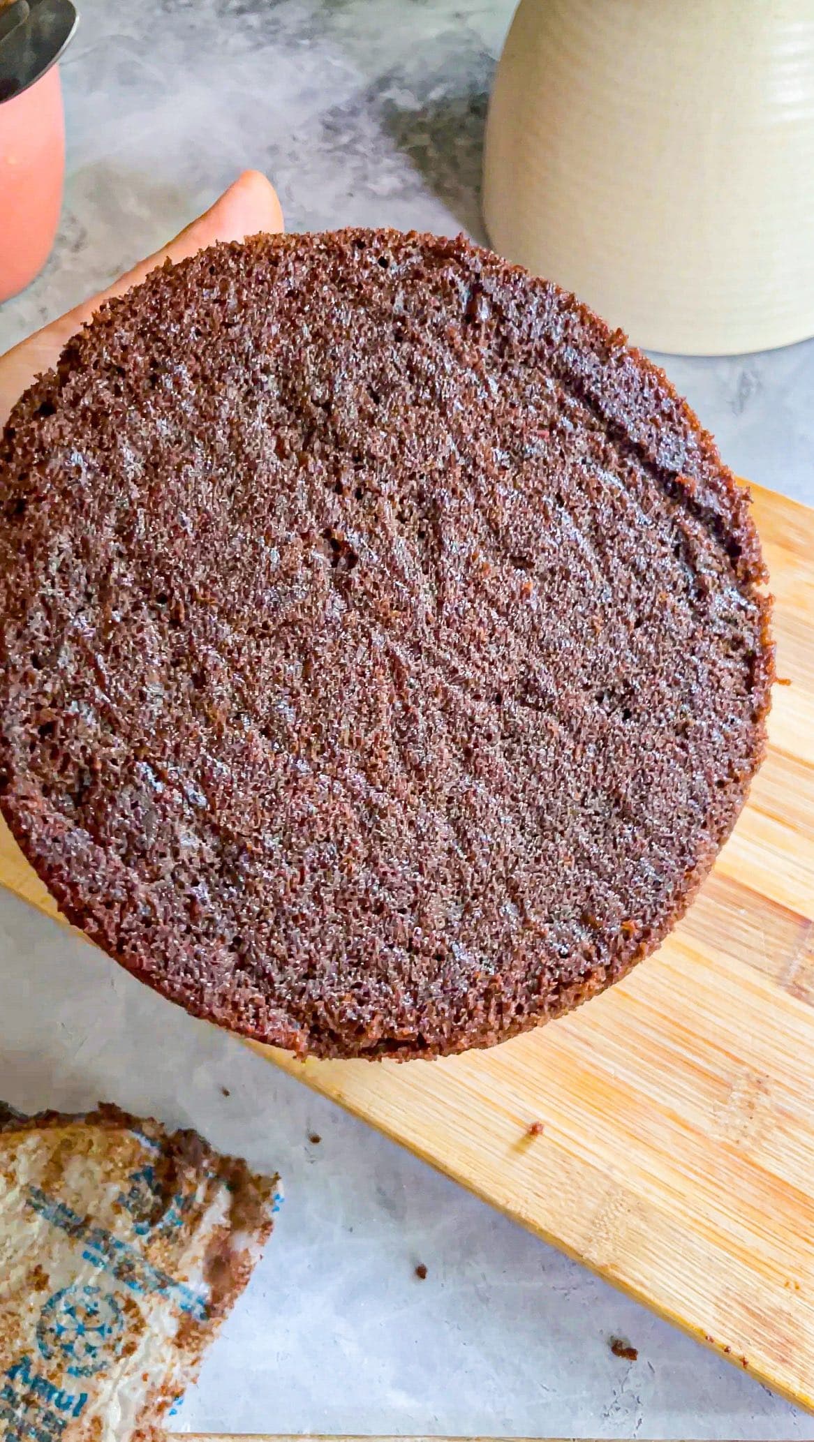 Moist Eggless Chocolate Cake Sponge recipe