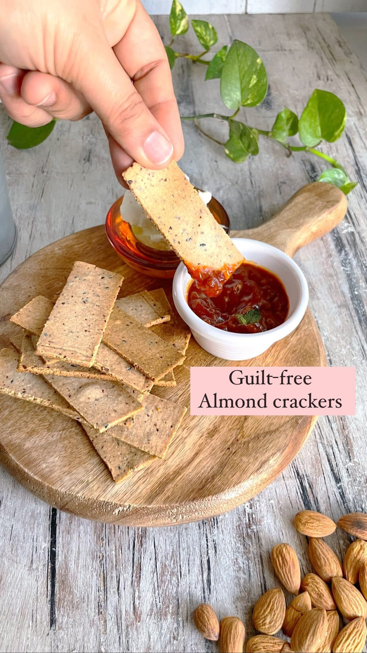 Gluten-free Almond crackers