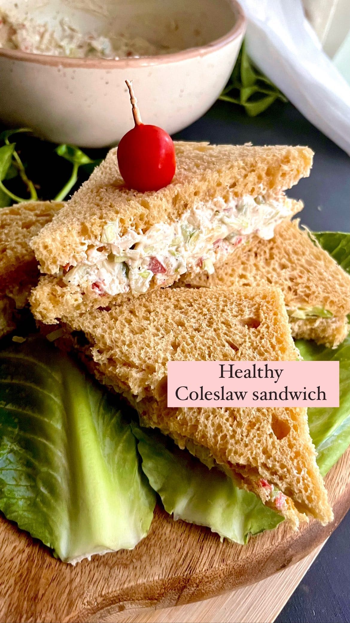 Healthy Coleslaw Sandwich
