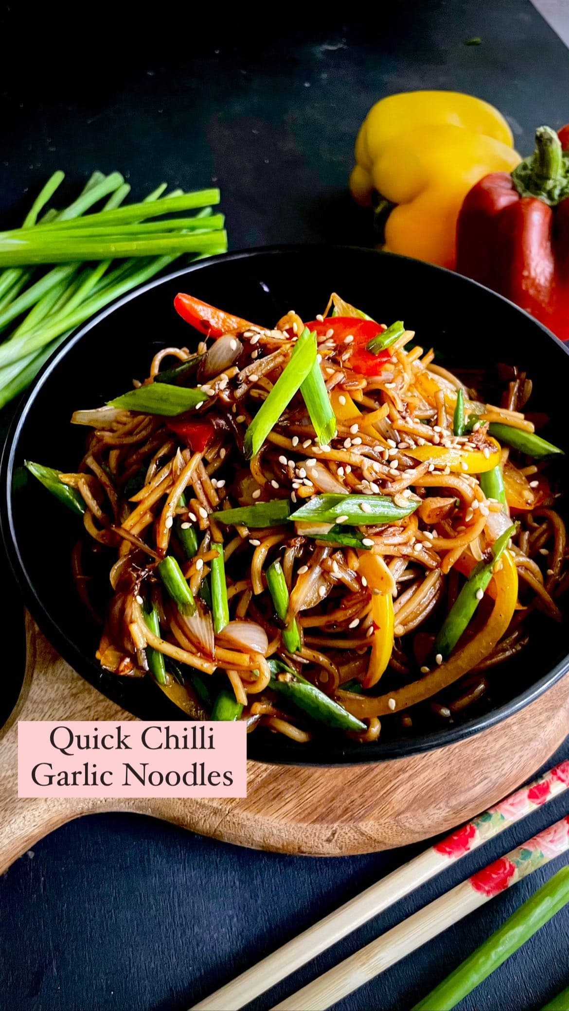 Quick Chilli Garlic Noodles
