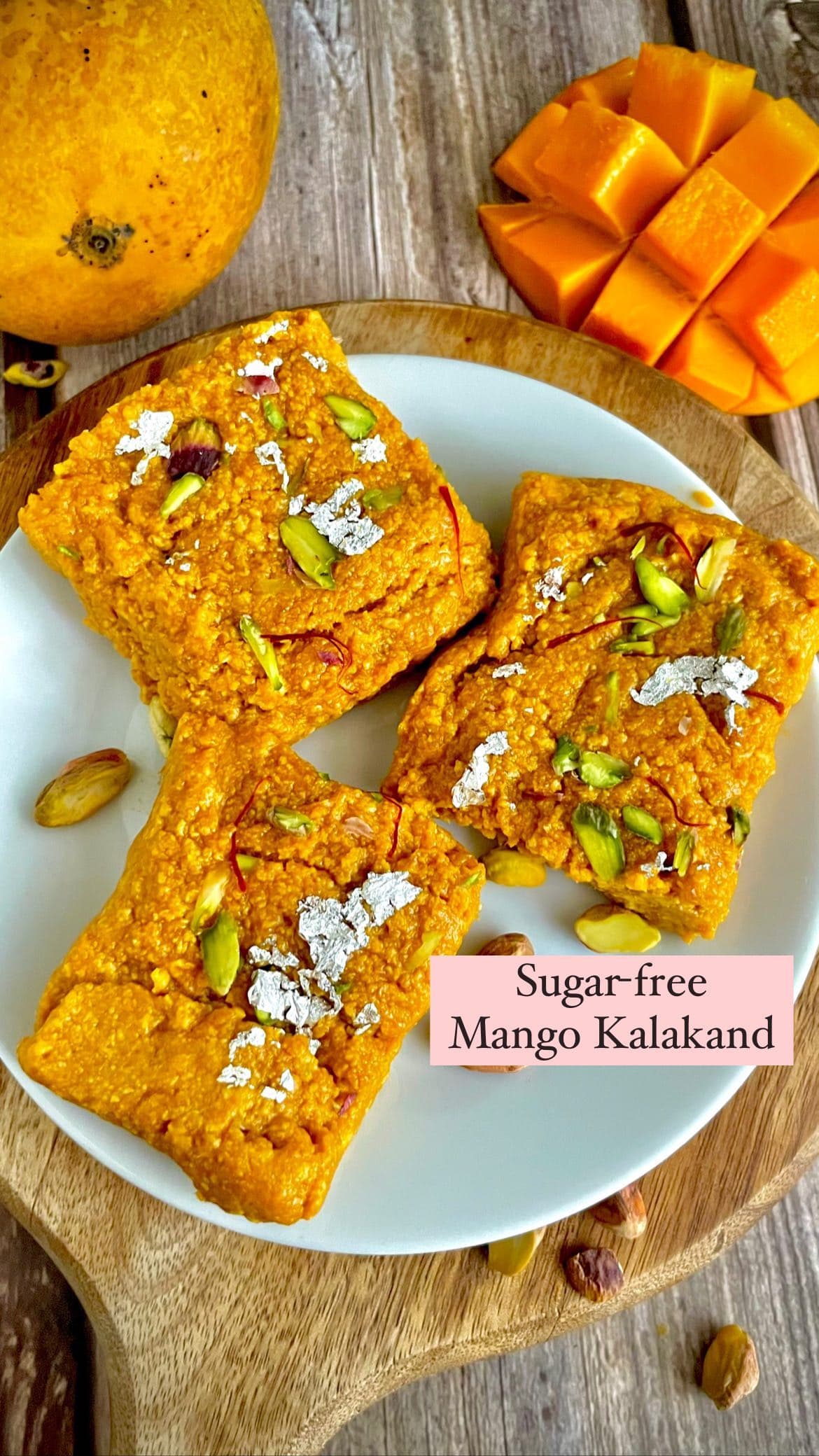 Sugar-free Mango Kalakand
