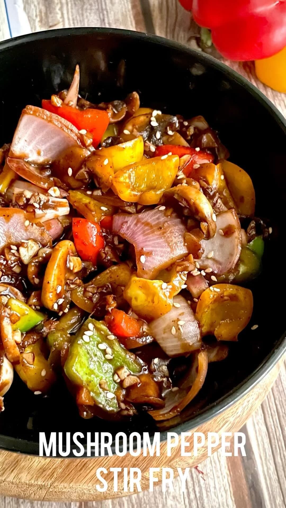 Mushroom Pepper Stir Fry!