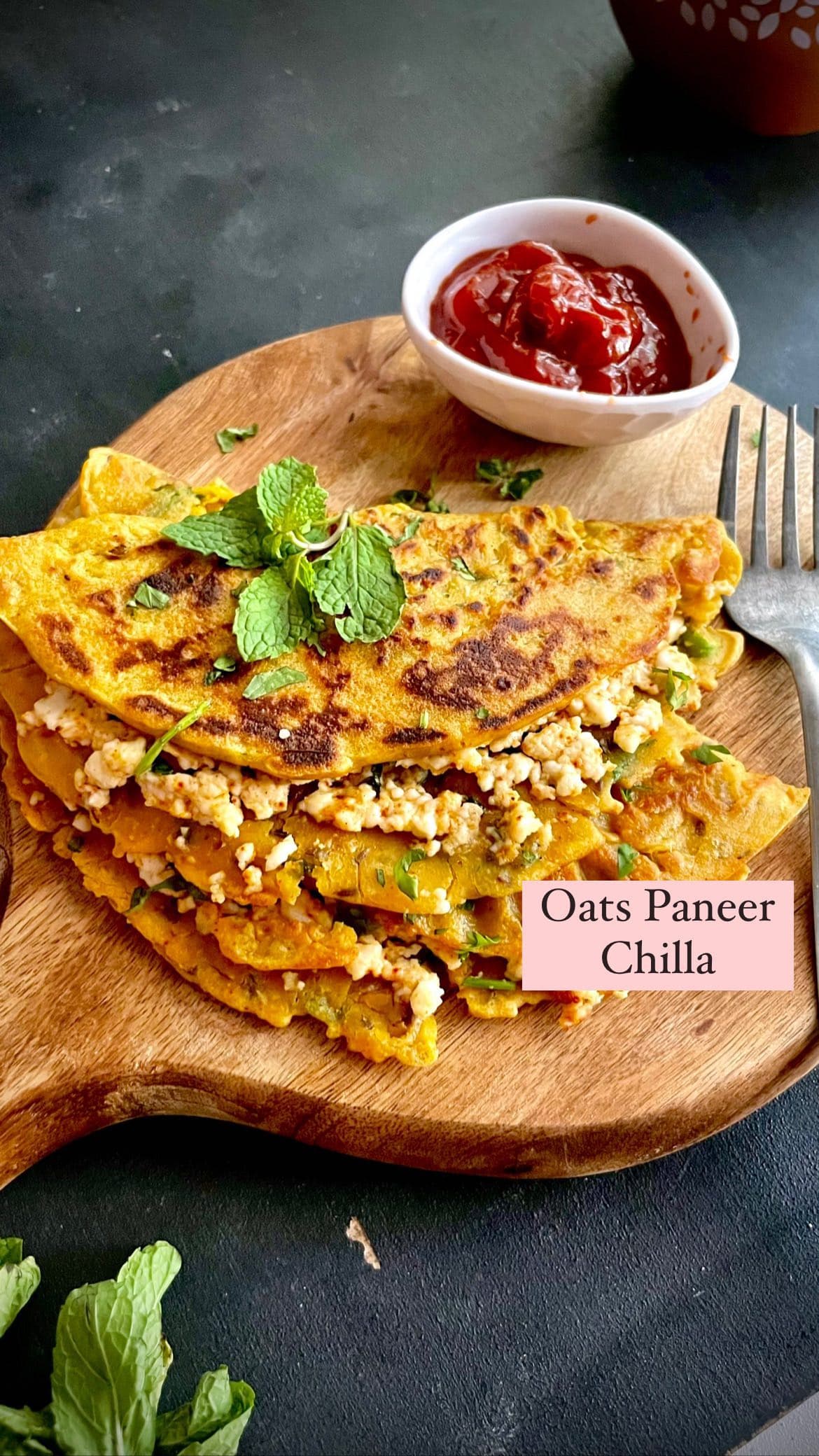 Oats Paneer Chilla