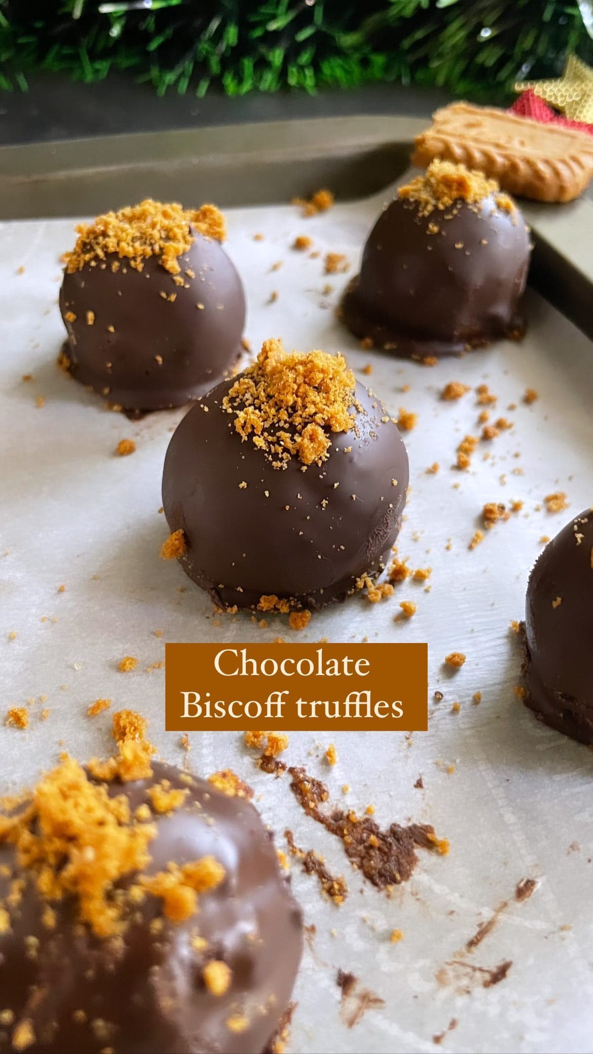 Chocolate Biscoff truffles
