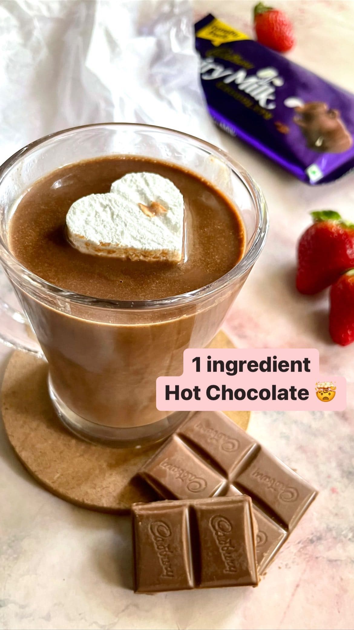 1-Ingredient Hot Chocolate