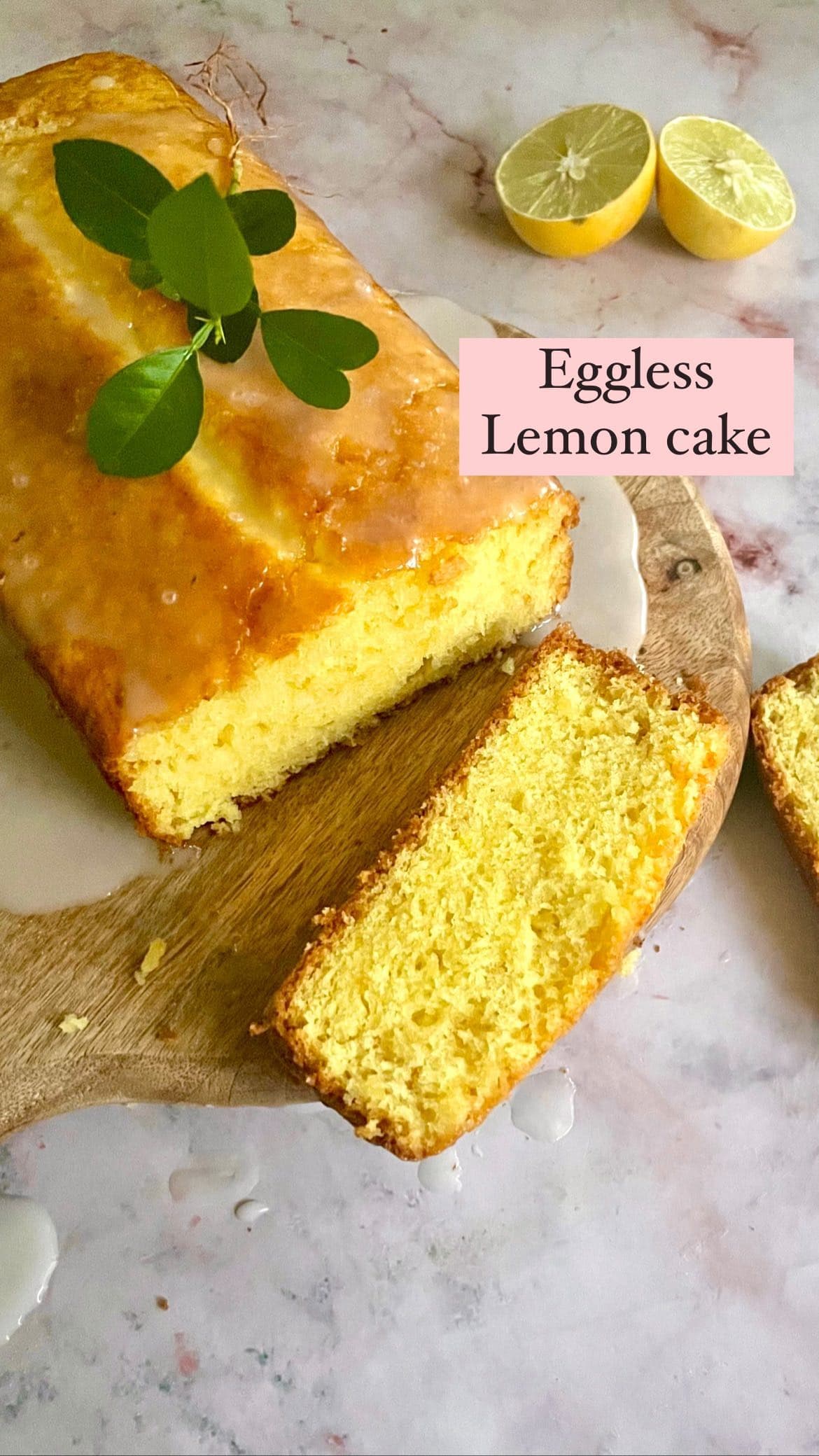 Eggless loaf cake