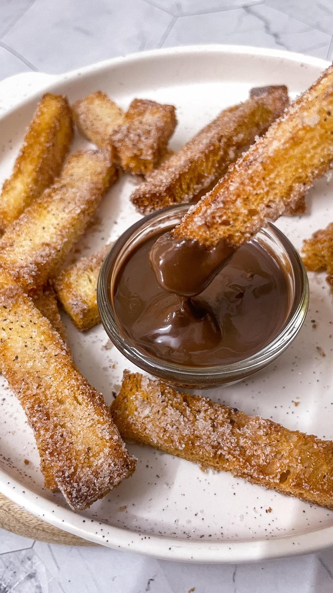 Instant Baked Bread Churros